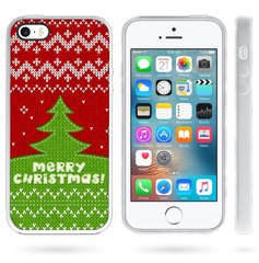 Купить новогодний чехол с Елочкой на iPhone 5 / 5s / SE Merry Christmas
