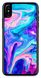 Чехол силиконовый с текстурой красок для iPhone XS Max