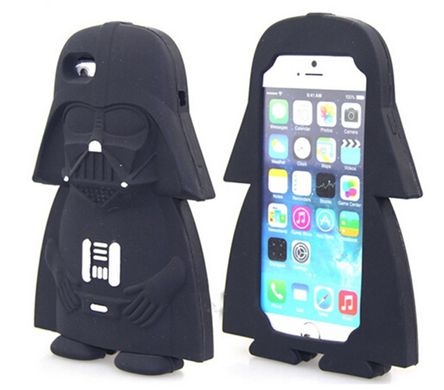 Звездные войны чехол силиконовый черный Darth Vader iPhone 5 / 5s / SE