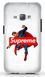 Білий чохол з логотипом Суприм для Samsung j1 Ace Супермен