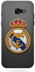 Чехол накладка с логотипом Реал Мадрид на Samsung Galaxy A7 2017 Серый