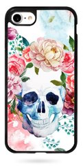 Надежный чехол Череп в розах для iPhone SE 2 2020