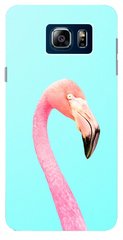 Чехол с Фламинго для Samsung Note 5 Бирюзовый