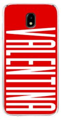 Чехол с печатью имени на заказ для Galaxy j7 2017 Красный