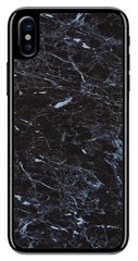Чорний мармур силіконовий чохол для iPhone X / 10