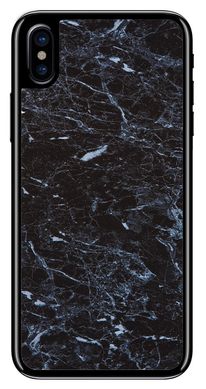 Чёрный мрамор силиконовый чехол для iPhone X / 10