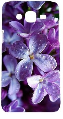 Сиреневый чехол Самсунг j7 2015 цветы