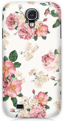 Акуратний бампер з трояндочками для Samsung S4