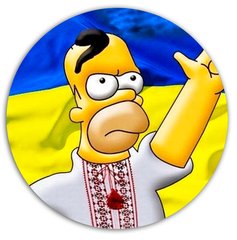 Яркий попсокет украинский Гомер Симпсон