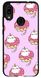 Чехол  Пушин пончик для Samsung Galaxy ( Галакси ) A20  Розовый