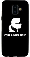 Стильный бампер для Samsung Galaxy J610 Карл Лагерфельд