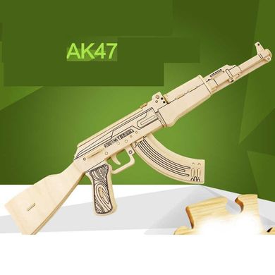 Деревянный 3D пазл Сборная модель Автомат Калашникова АК47