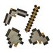 Minecraft  набор трансформер 3 в 1  Кирка, Лопата, Топор