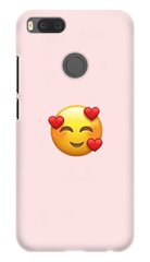 Розовый чехол на 14 Февраля для Xiaomi ( Сиоми ) Mi A1 / 5x Смайлик
