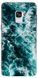 Чехол с Текстурой моря на Samsung Galaxy A8 plus 18 Зеленый