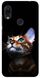 Черный чехол на Xiaomi Redmi 7 Котик