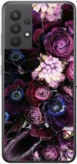 Защитный бампер с рисунком на Samsung A52  Цветы