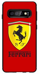 Красный чехол на Samsung S10e 2019 Ferrari