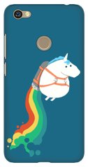 Чехол с Единорогом на Xiaomi Note 5a prime Зеленый