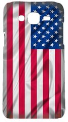 Бампер Самсунг J300  американский флаг