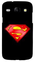 Чохол з логотипом Супермена на Samsung Galaxy Core Duos Чорний