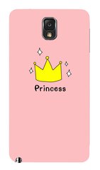 Розовый чехол для девушки на Samsung Galaxy Note 3 Princess