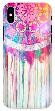 Чехол накладка с Мехенди для iPhone XS Max Розовый