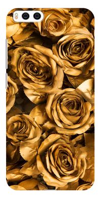 Золотой чехол для девушки на Xiaomi Mi6 Розы