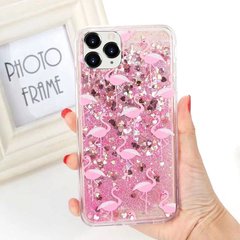 Плавающие блестки Фламинго на iPhone ( Айфон ) 11 Pro