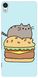 Бірюзовий бампер на Sony ( Соні ) XA Котик на бургері