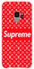 Красный чехол с логотипом Суприм для Samsung Galaxy S9 Луи Витон