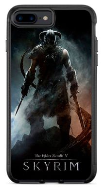 Чехол с игрой Скайрим на iPhone 7 plus Прорезиненный