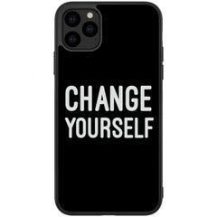 Чехол с надписью для Айфон 11 Про Change yourself
