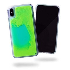 Неоновый силиконовый чехол Neon Case для iPhone XR Голубой