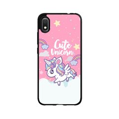 ТПУ Чохол Cute unicorn на Samsung А105 Рожевий